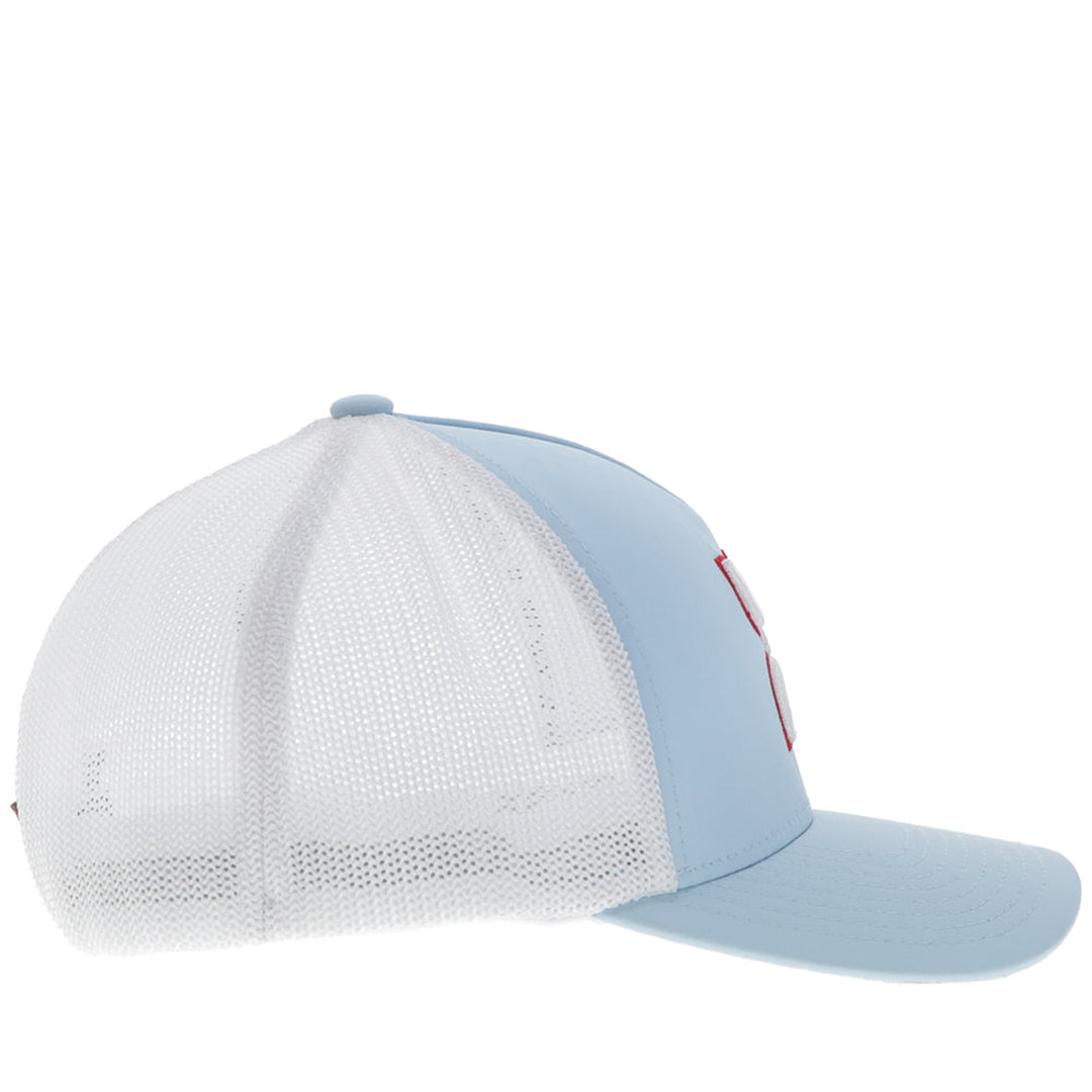 Hooey Light Blue and White Coach FlexFit Hat