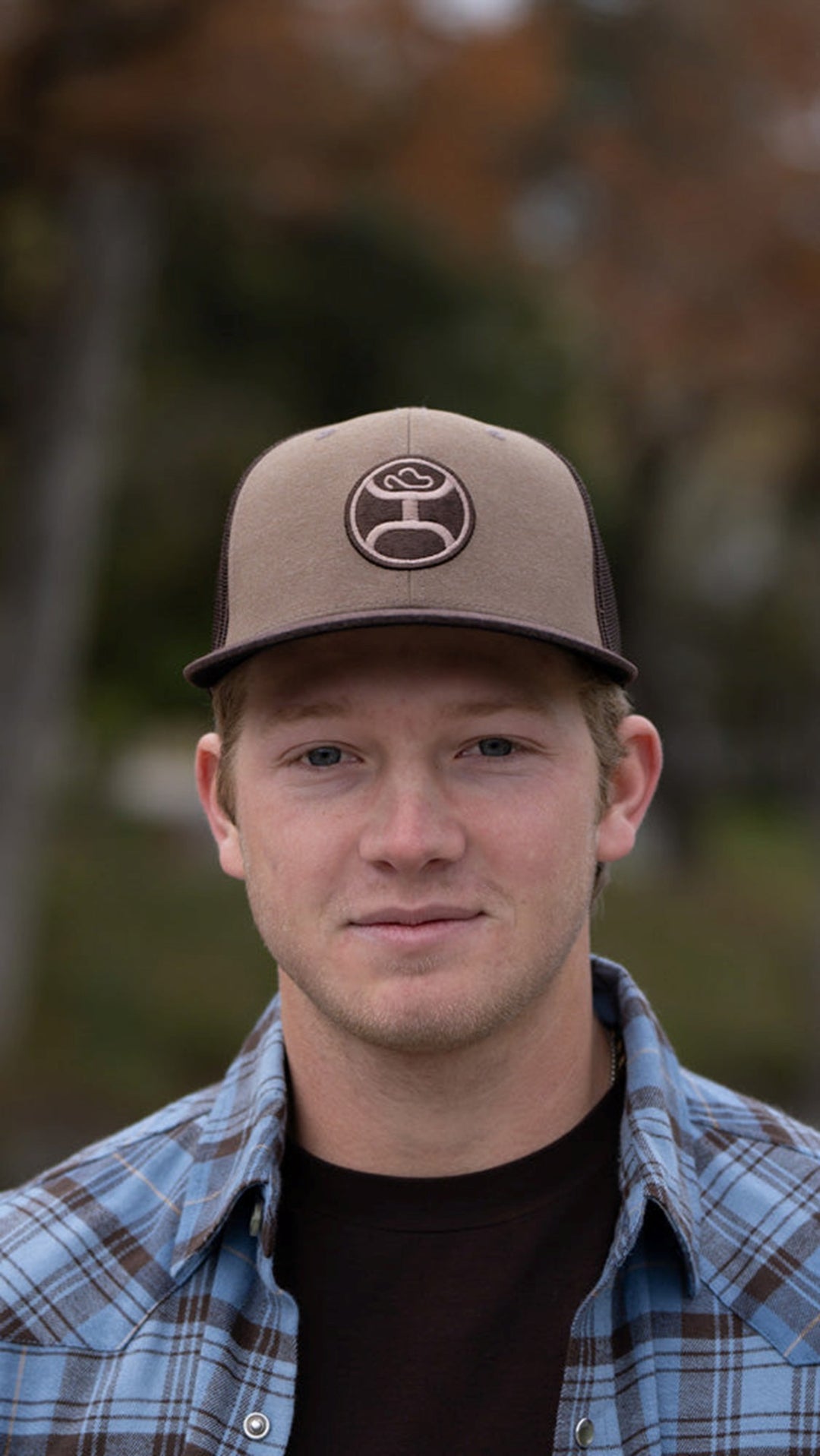 Hooey Brown Primo Ball Cap with Black and Cream Patch