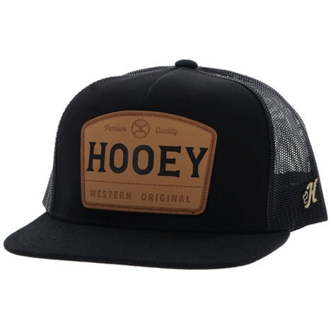 Hooey Black with Leather Patch Trip Hat