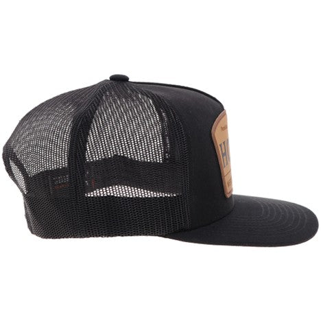 Hooey Black with Leather Patch Trip Hat