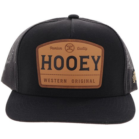 Hooey Black with Leather Patch Trip Hat