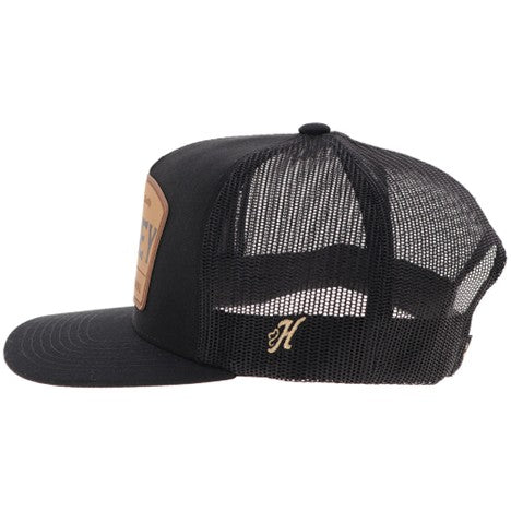 Hooey Black with Leather Patch Trip Hat