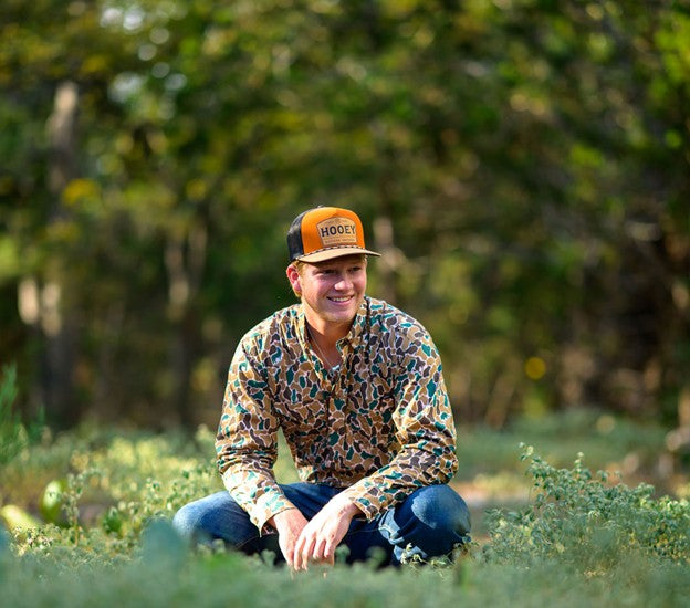 Hooey Orange and Black Trip Hat