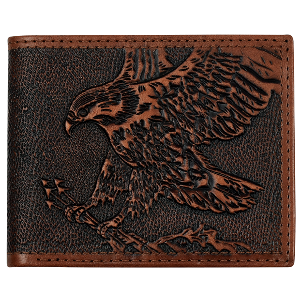 Justin Eagle with Arrows Large Bifold Wallet