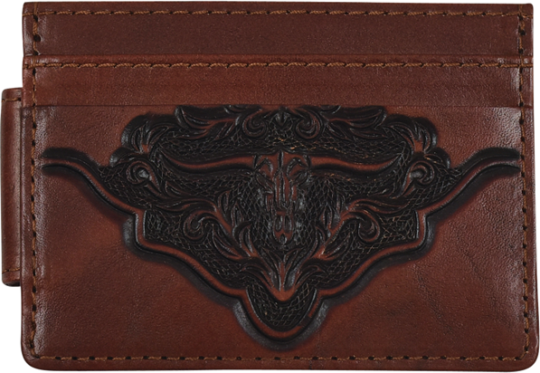 Justin Steerhead Slim Card Wallet