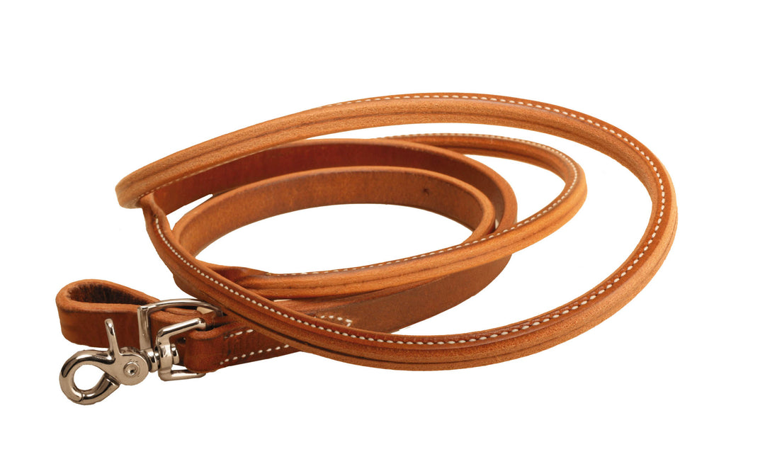 Tory Leather Harness Leather Rolled Hand Hold Roping Reins