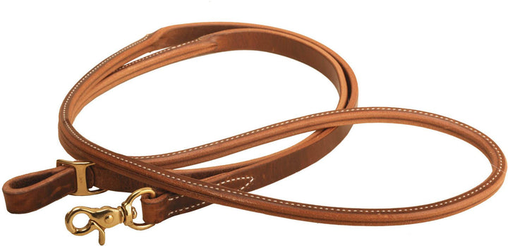 Tory Leather Harness Leather Rolled Hand Hold Roping Reins