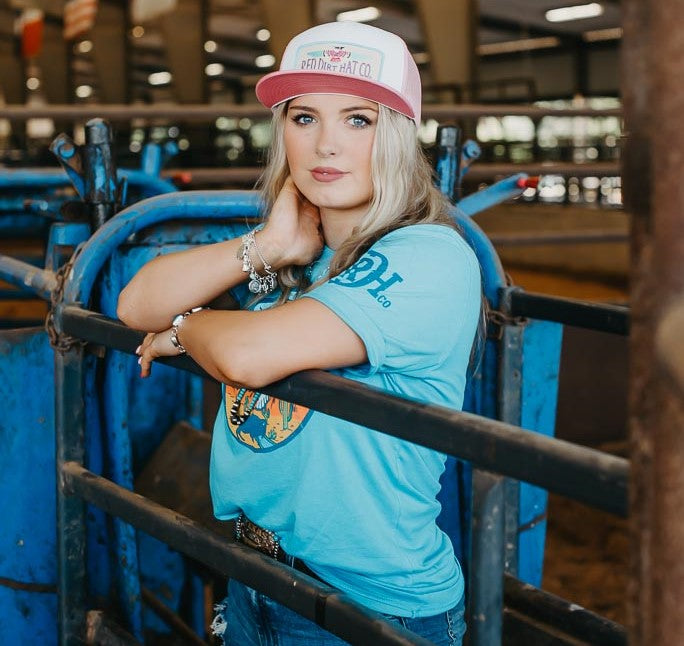 Red Dirt Hat Co Pink Thunderbird Ball Cap