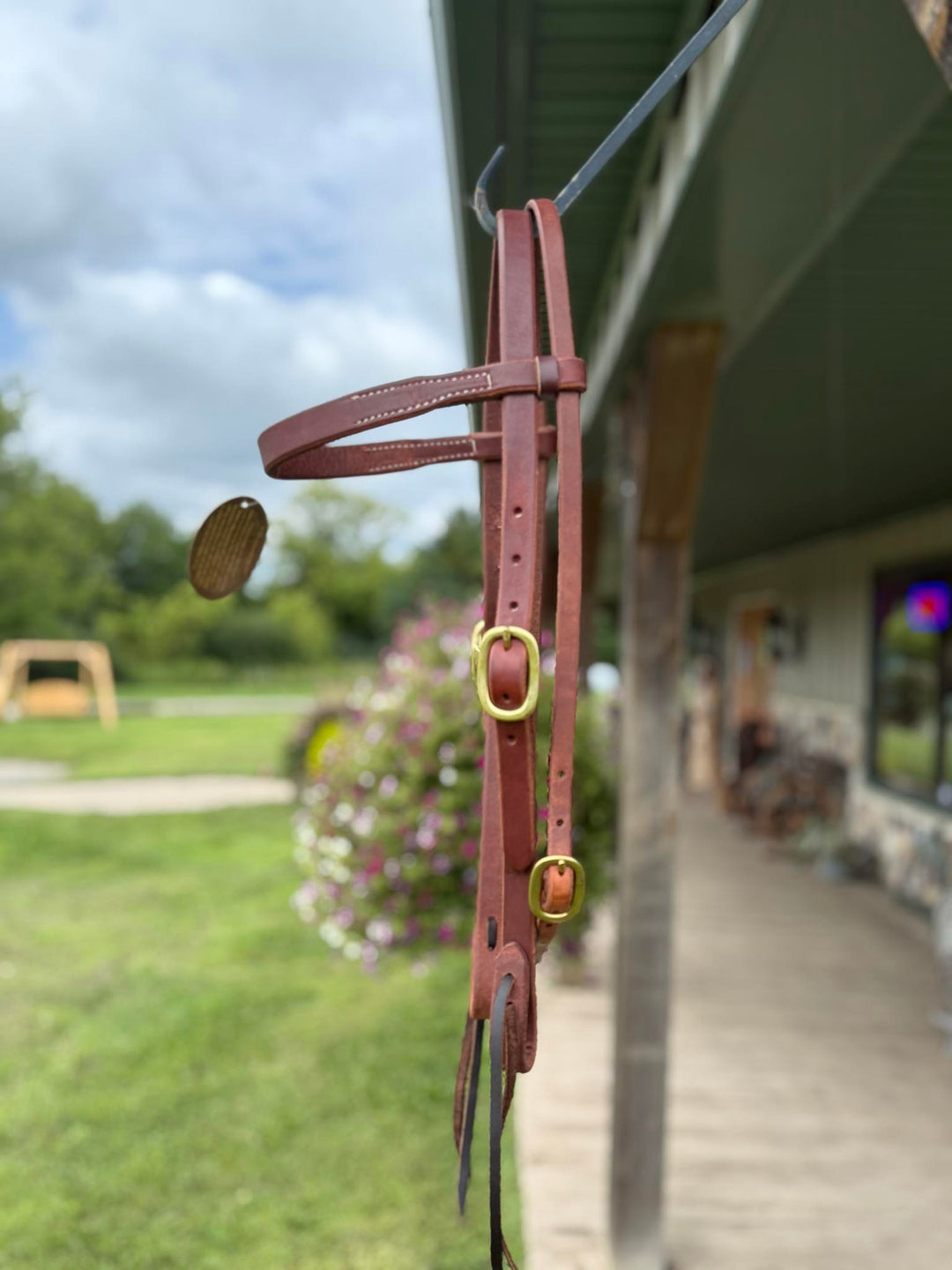 Cowperson Tack 3/4 Inch Cowboy Double Buckle Browband Headstall
