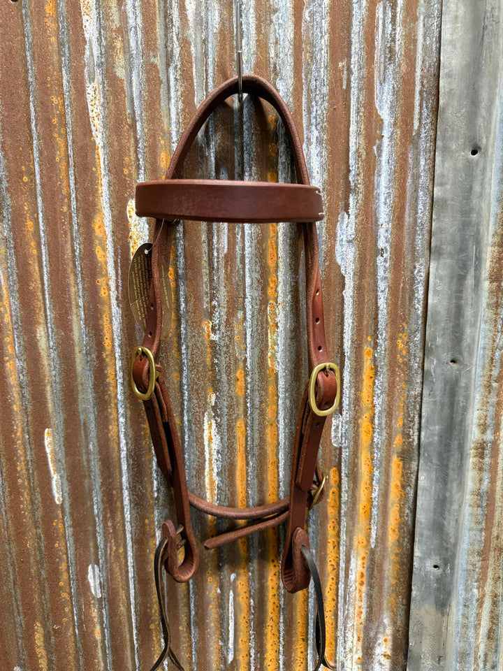 Cowperson Tack 3/4 Inch Cowboy Double Buckle Browband Headstall