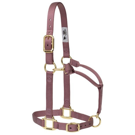Weaver Leather Original Adjustable Chin and Throat Snap Halter, 1" Average Horse or Yearling Draft
