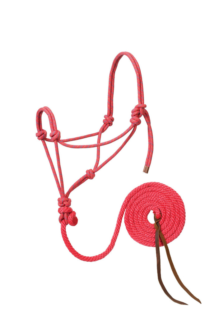 Weaver Leather diamond braid rope halter and lead in multiple colors, featuring sturdy design and adjustable fit for horses.