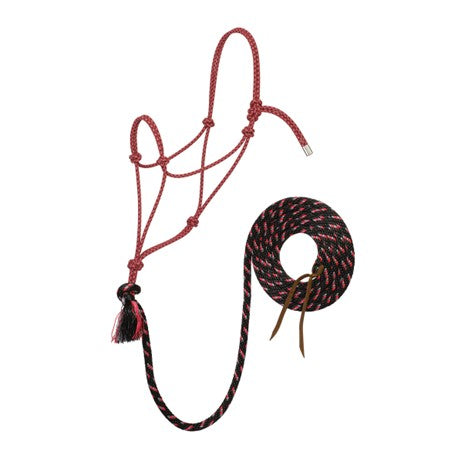 Weaver Leather Silvertip 95 rope halter with 12-foot lead in various colors, suitable for equine training and handling.