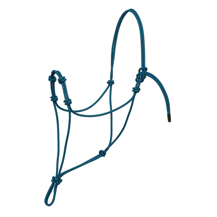 Colorful Weaver Leather Silvertip Four Knot Rope Halter in small size, showcasing durable design and multiple color options.
