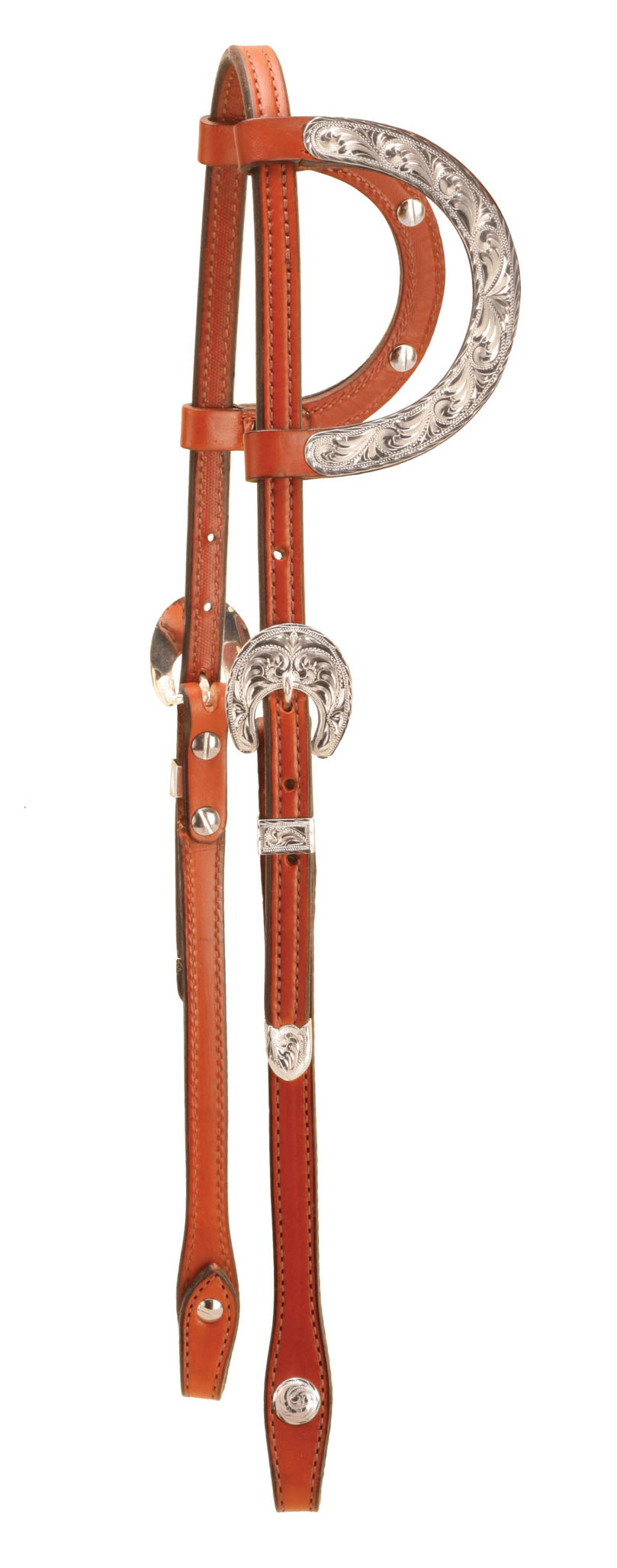 Tory Leather Oklahoma Double Ear Show Headstall