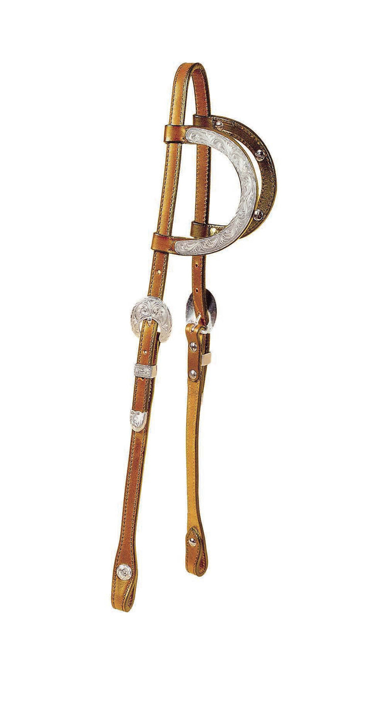 Tory Leather Oklahoma Double Ear Show Headstall