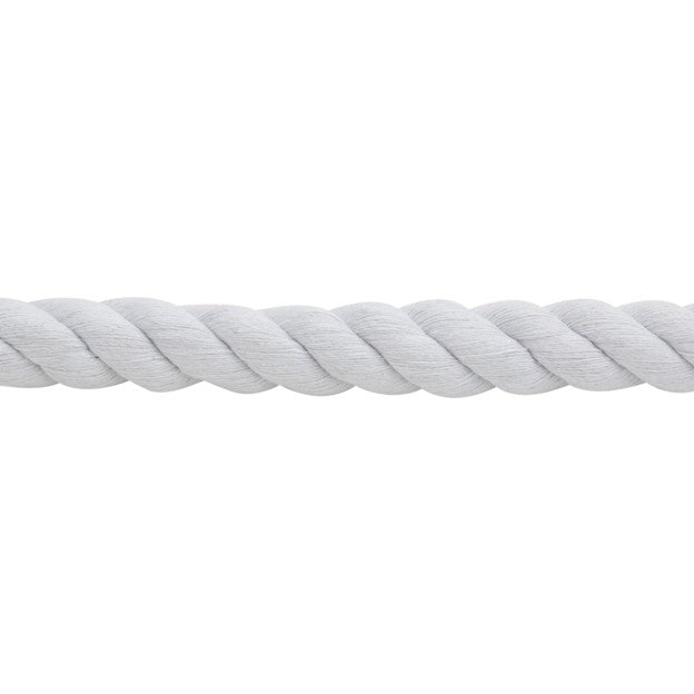Weaver White Cotton Lead Rope with Nickel Plated Bull Snap