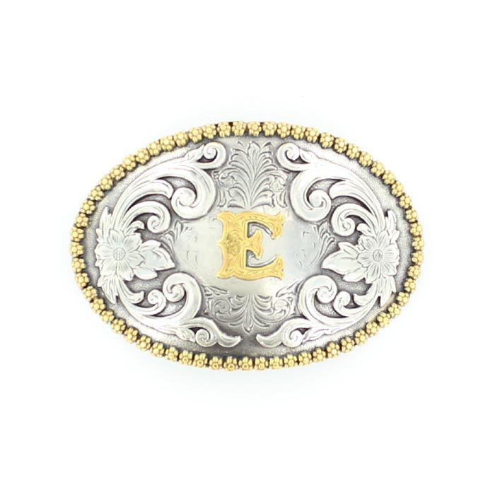 Nocona Oval Initial Buckle (Multiple Initial Options)