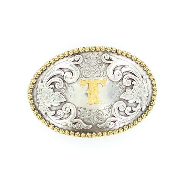 Nocona Oval Initial Buckle (Multiple Initial Options)