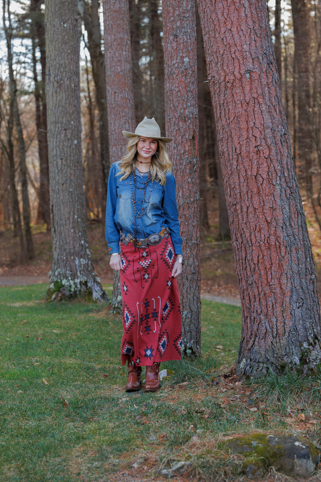 Tasha Polizzi Rouge Red Regina Skirt