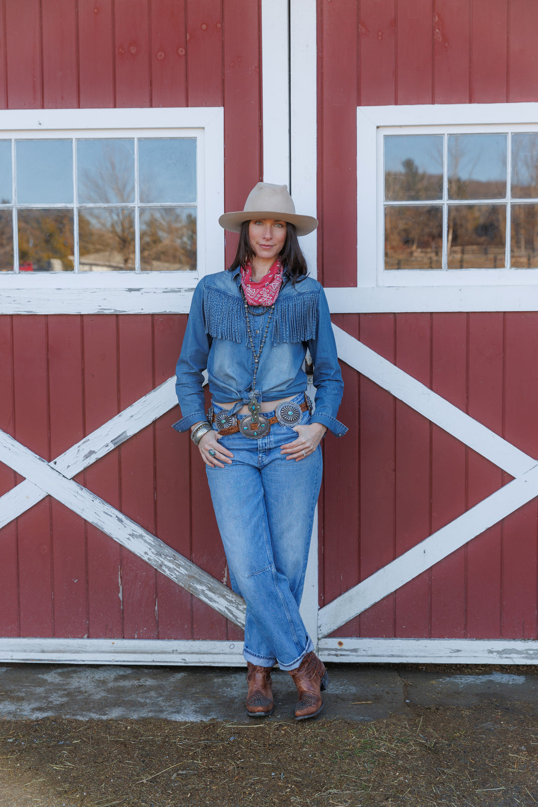 Tasha Polizzi Women's Washed Blue Hart Shirt