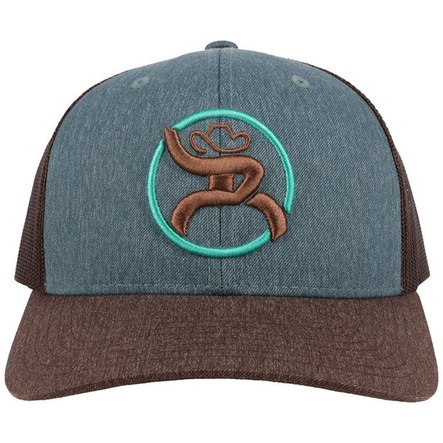 Hooey Blue and Brown Strap Hat