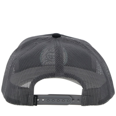 Hooey Black and Grey Strap Roughy Hat