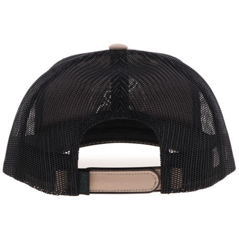 Hooey Tan and Black Strap Roughy Hat