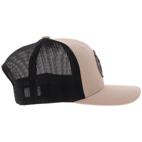 Hooey Tan and Black Strap Roughy Hat