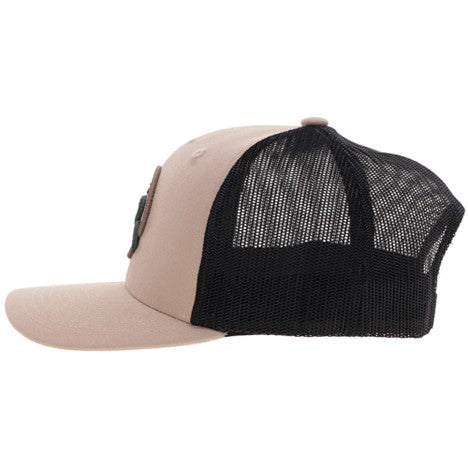 Hooey Tan and Black Strap Roughy Hat