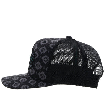 Hooey Black and Aztec Print Tribe Hat