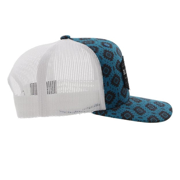 Hooey Blue and White Tribe Roughy Hat