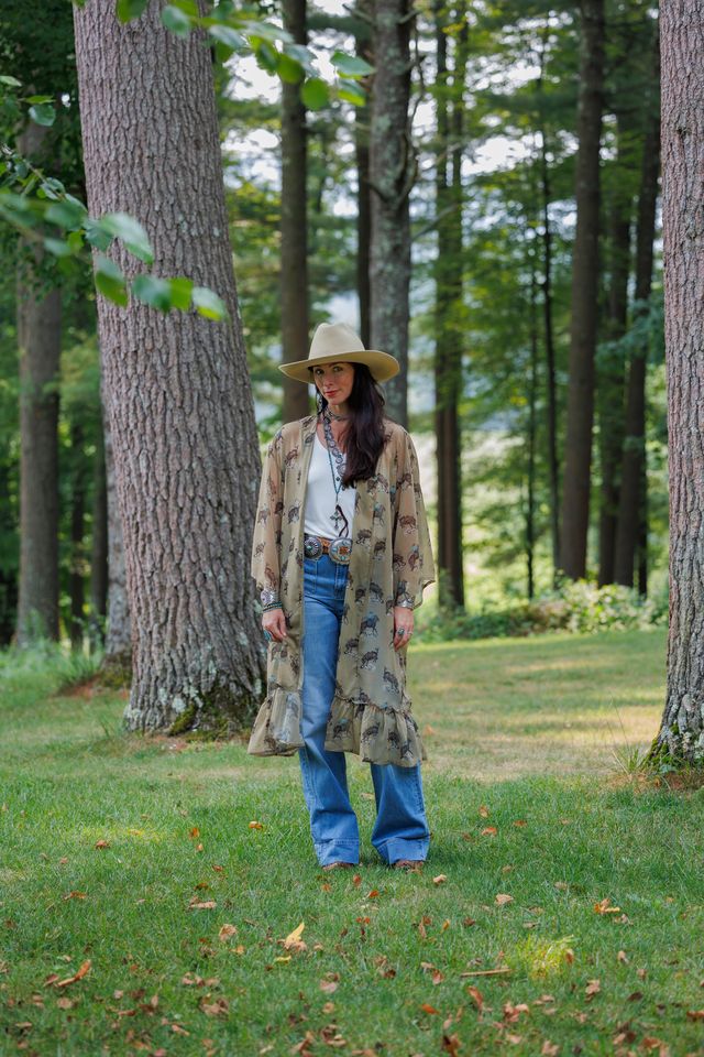 Tasha Polizzi Women's Olive Multi Sayge Duster