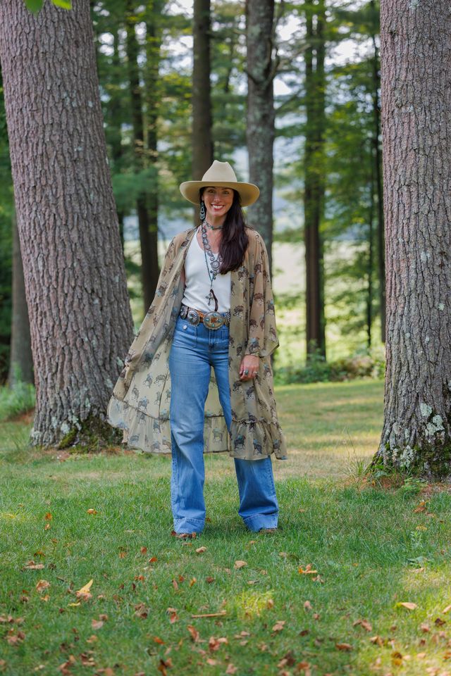 Tasha Polizzi Women's Olive Multi Sayge Duster