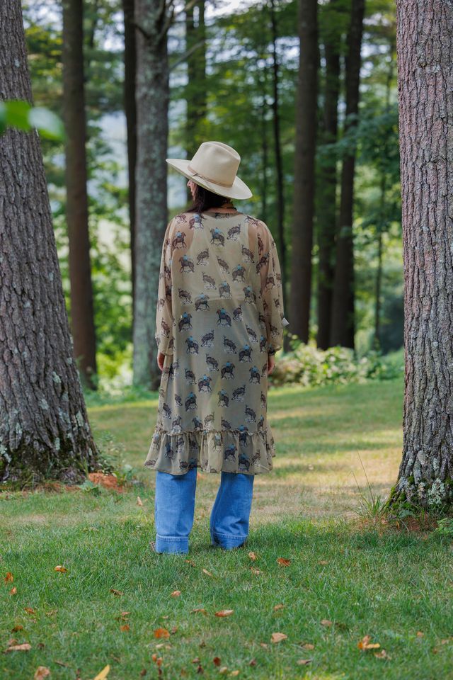 Tasha Polizzi Women's Olive Multi Sayge Duster