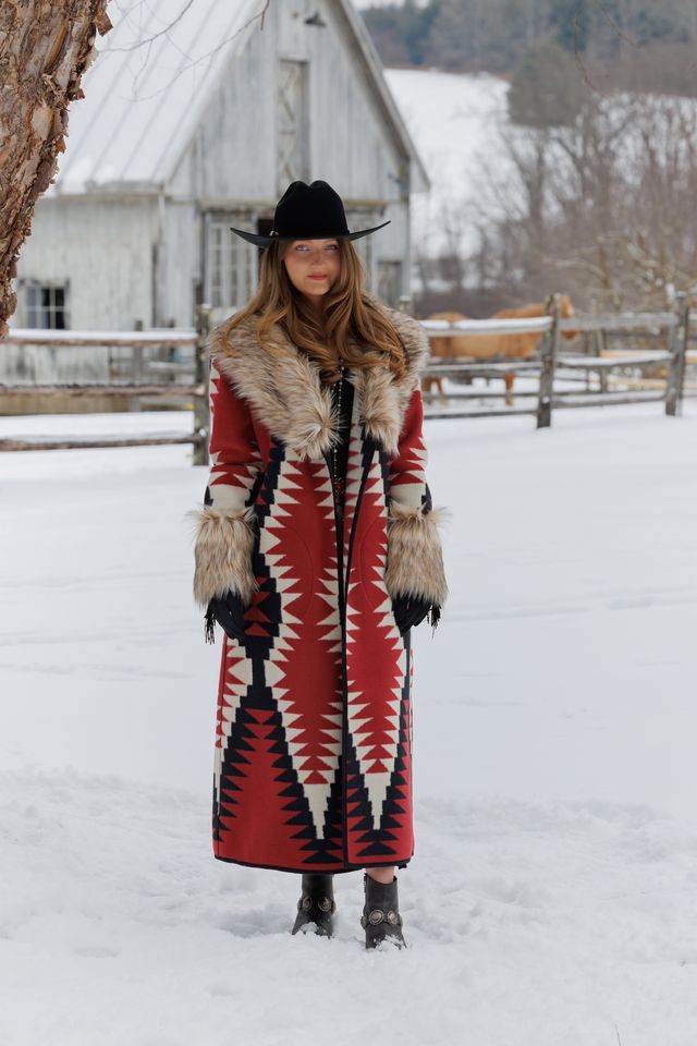 Tasha Polizzi Women's Red Clay Coat