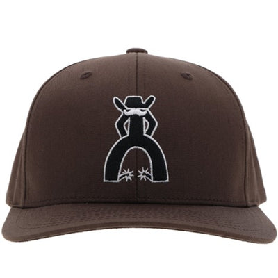Hooey Brown with Black and White Logo Punchy Hat