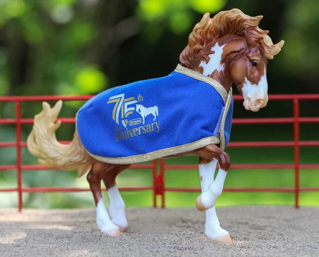Breyer 75th Anniversary Blue Horse Blanket
