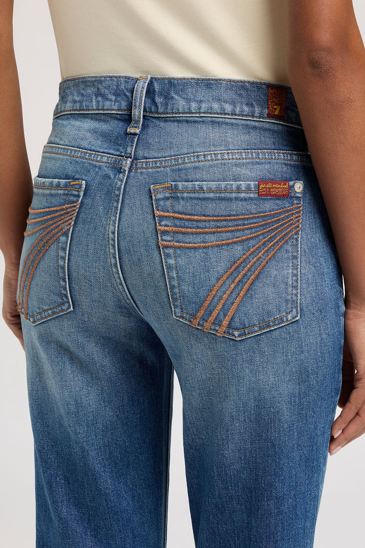 7 For All Mankind Women's Blue Core Dojo Jean