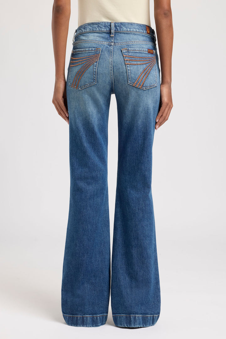 7 For All Mankind Women's Blue Core Dojo Jean