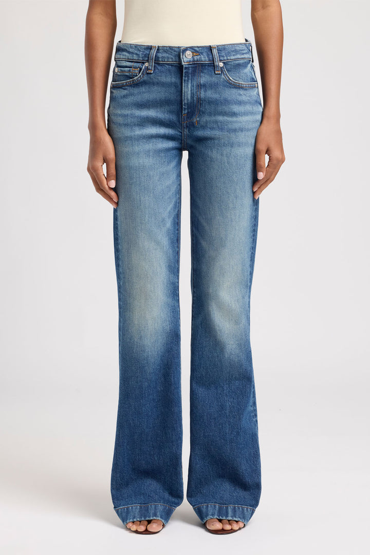 7 For All Mankind Women's Blue Core Dojo Jean
