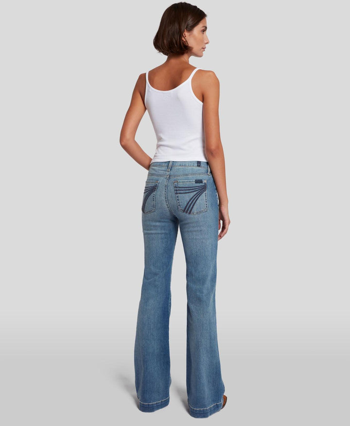 7 For All Mankind Women's Distressed Authentic Light Dojo Jean