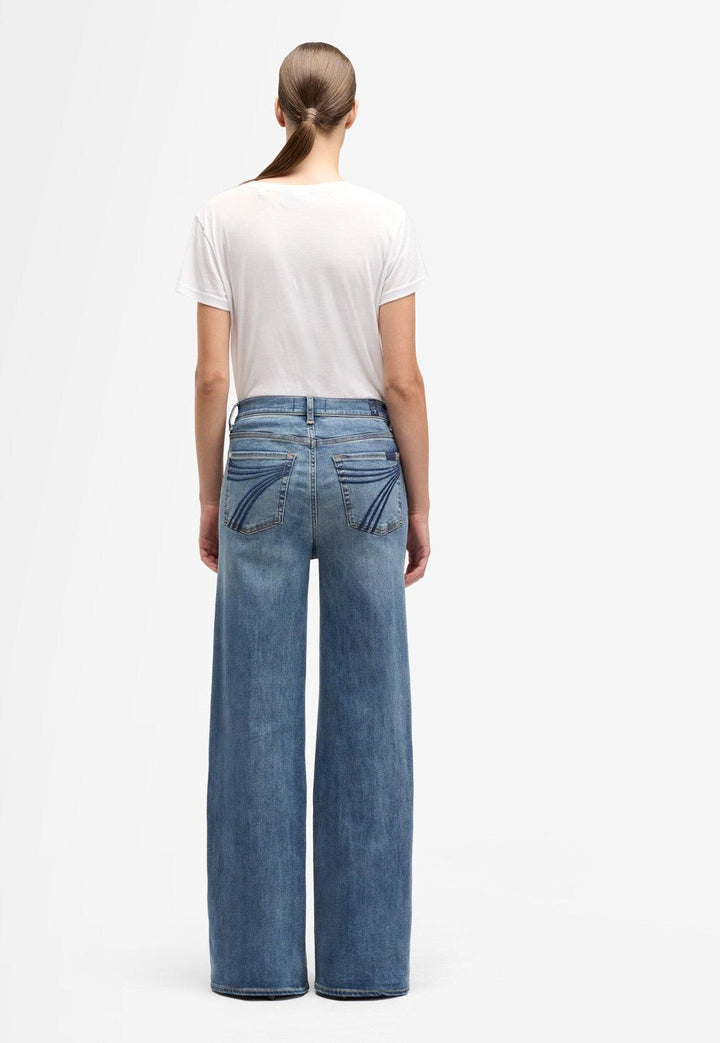 7 For All Mankind Women's Swim Ultra High Rise Jo Wide Leg Jean