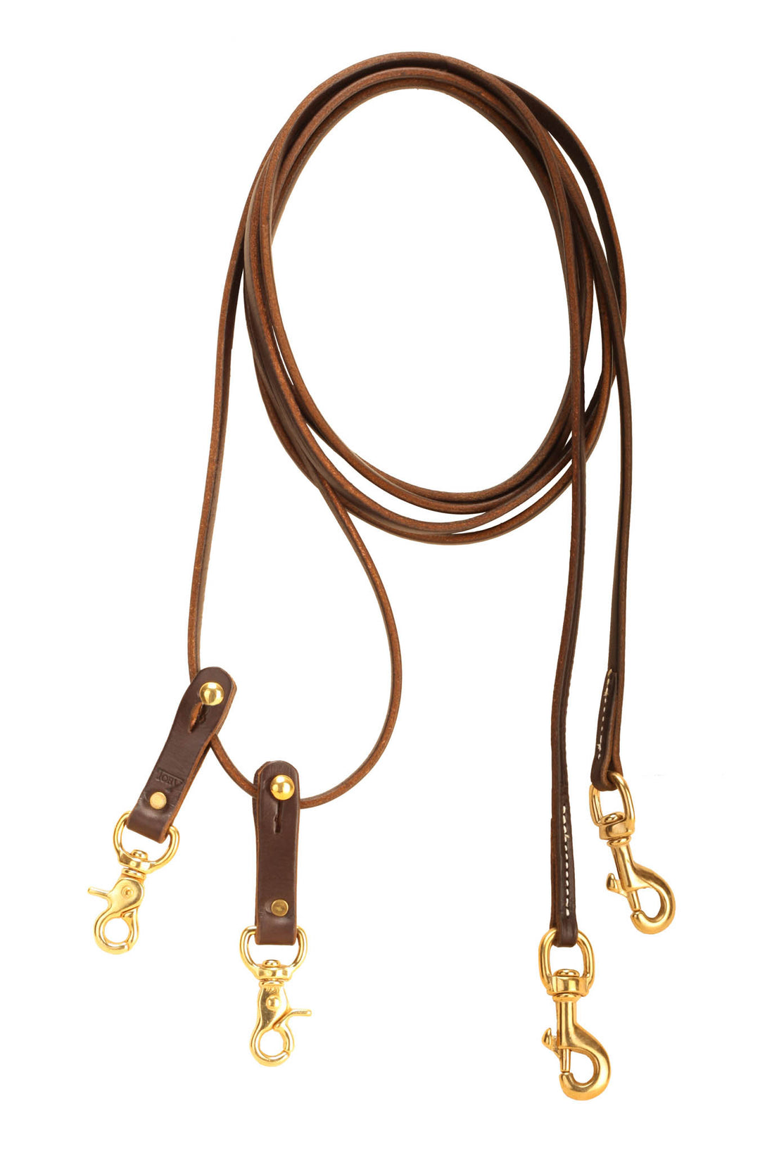 Tory Leather Pulley Leather Draw Reins