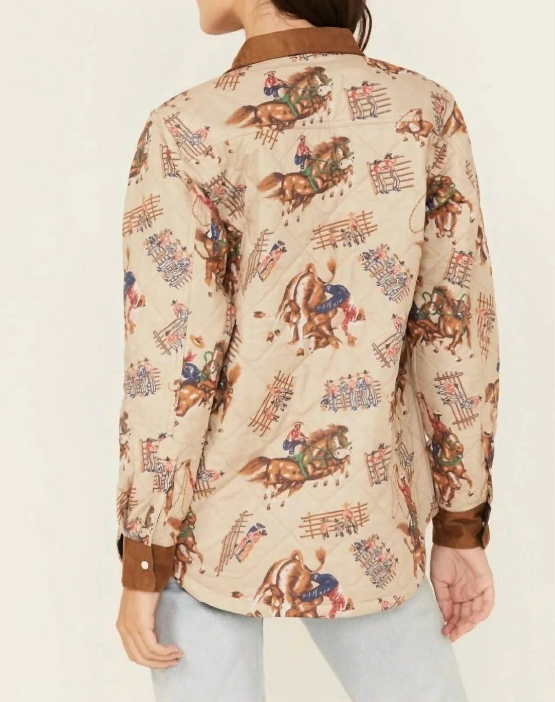 Tasha Polizzi Beige Roxanne Shacket