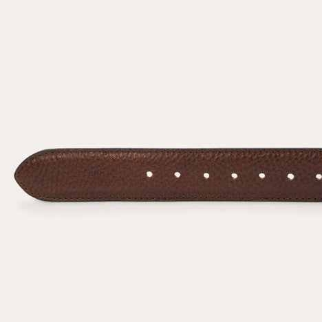 Stetson Brown Bison Leather Concho Belt