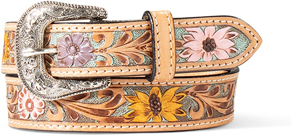 Ariat Girl's Painted Sunflower and Daisy Belt