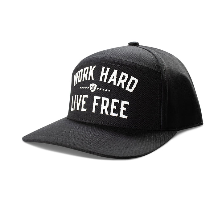 Ariat Black Work Hard Live Free Hat