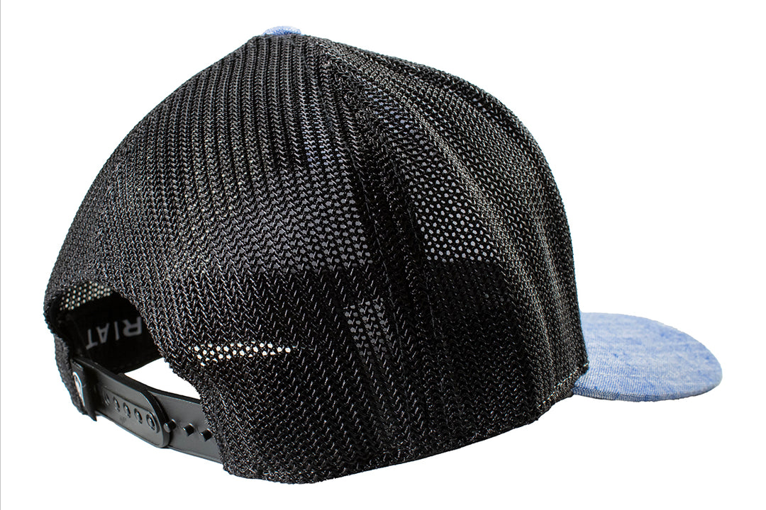 Ariat Blue and Black Logo Patch Ball Cap