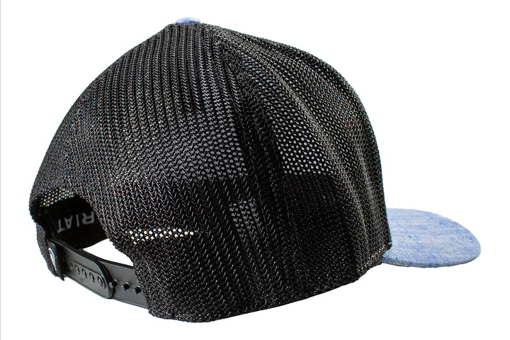 Ariat Blue and Black Logo Patch Ball Cap